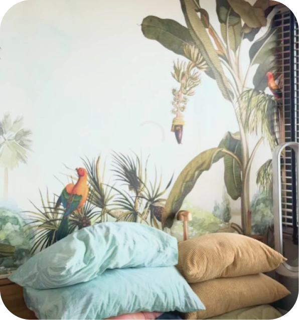 Wall After Installing Wallpaper by Honpo